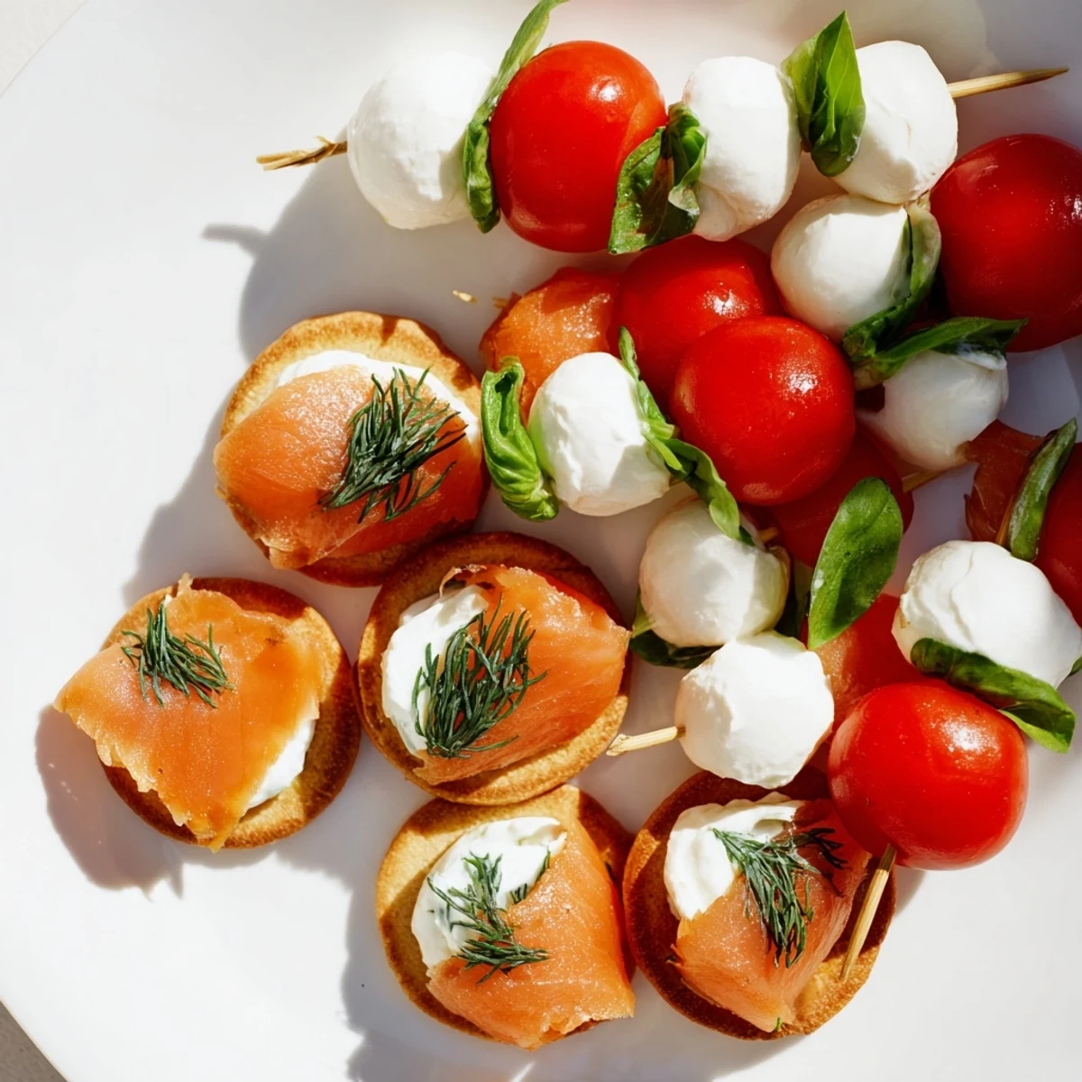 This Magical Moments Happy New Year 2026 Platter presents a beautiful arrangement of savory bites and sweets.