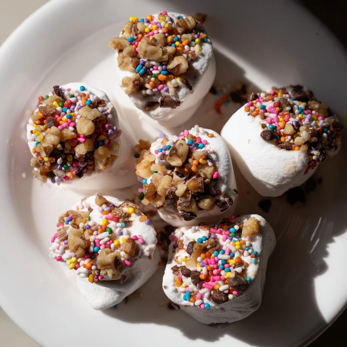 Warm, melty chocolate chips and marshmallows, a quick dessert you can make in minutes.