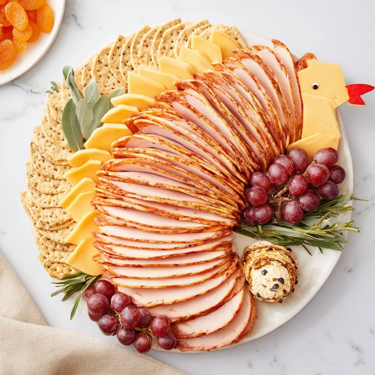 Truthahn schmuckbrett fächer