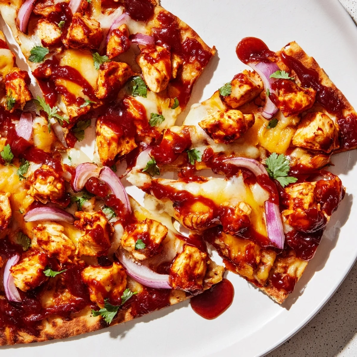 BBQ Huhn mit Fladenbrot