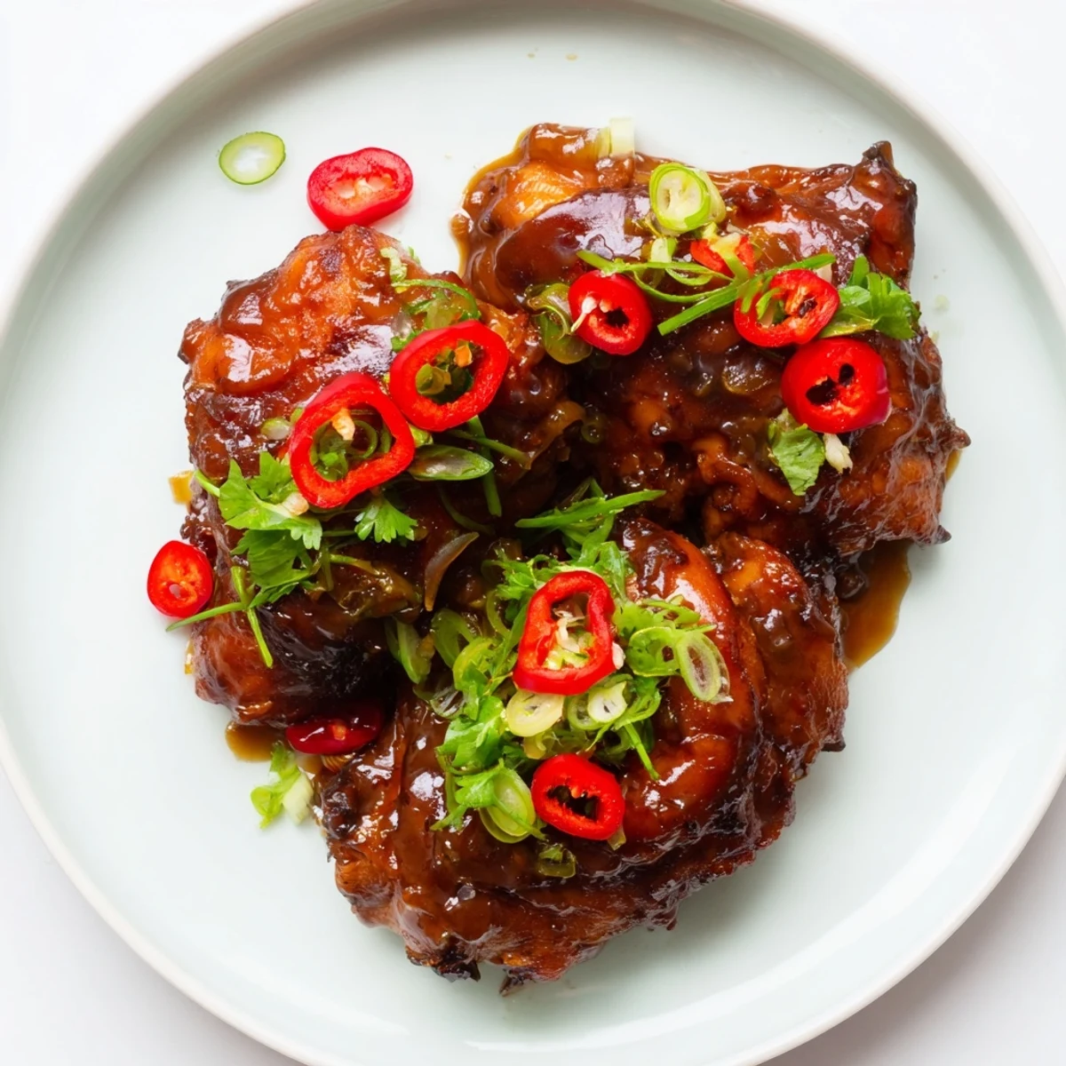 Savory and sweet Vietnamese Caramel Chicken served with rice, boasting a glistening caramel coating.