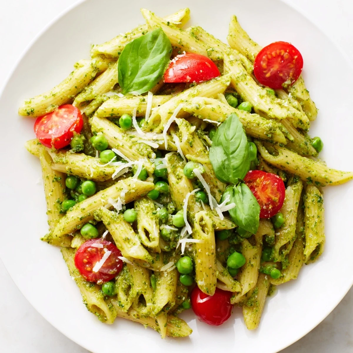 Grüner Pesto Nudelsalat