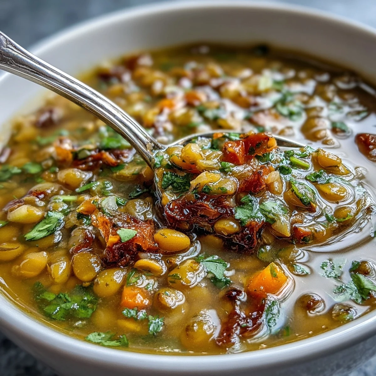 Mungbohnen Suppe mit Gewürzen