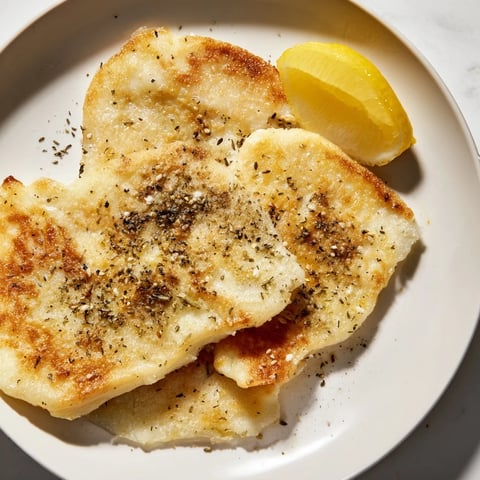 Golden, crispy Greek Saganaki cheese appetizer, fried and served hot with lemon wedges.