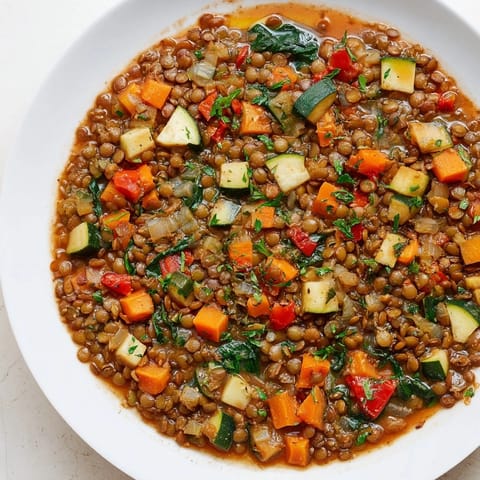 One-Pot Linsen Gemüse Eintopf