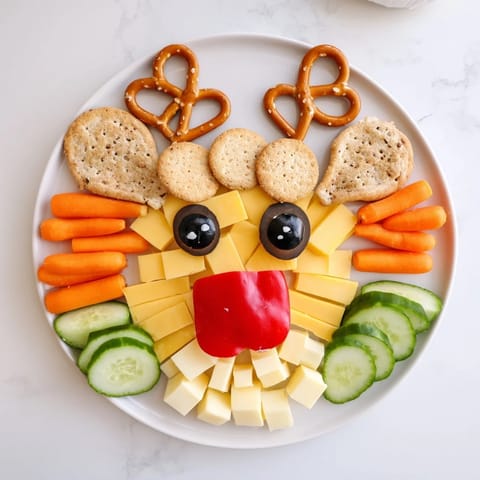 Käse Rentier Gesicht Snack #82