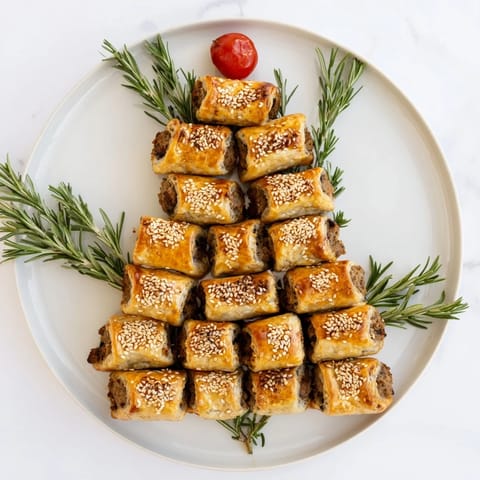 Mini Wurstbrötchen Weihnachtsbaum #90