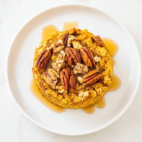Pumpkin Spice Baked Oats