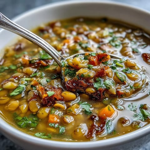 Mungbohnen Suppe mit Gewürzen