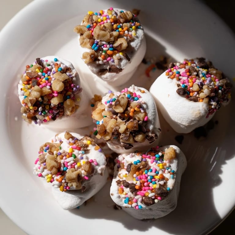 Warm, melty chocolate chips and marshmallows, a quick dessert you can make in minutes.