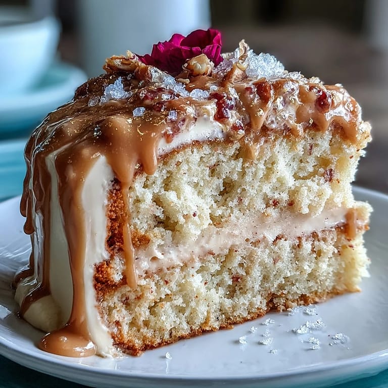 Rosé-Velvet-Kuchen mit Gold-Drip – ein atemberaubendes Dessert mit rosa Samtkrume und glitzerndem Goldüberzug.