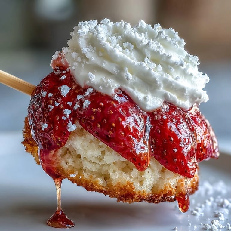 Schritt für Schritt: Süße Mini-Erdbeer-Shortcake-Bisse mit cremiger Füllung aus der USA.